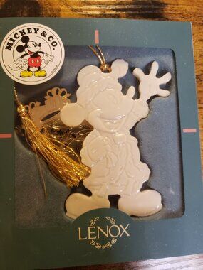 Santa Mickey Mouse - Vintage Lenox Christmas Ornament